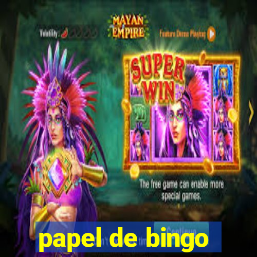 papel de bingo